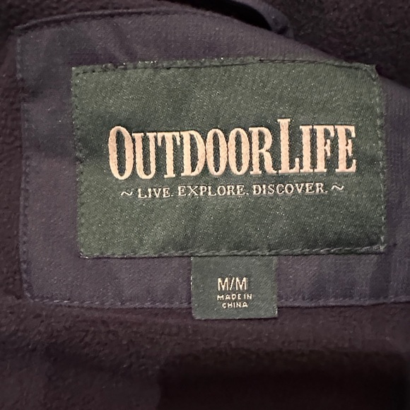 Outdoor Life Mens Full Zip Up Hooded Performance Jacket Blue Gray Size M - Picture 8 of 8